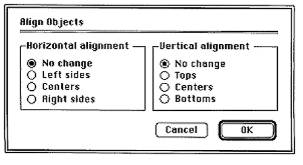 Illustration of a well designed generic dialog box